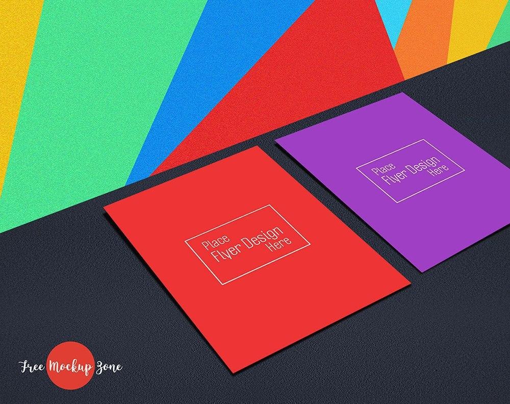 فایل موکاپ تراکت A4 توتی فروتی نسخه PSD
