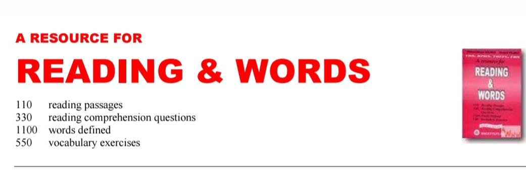 کتاب منبعی برای خواندن و واژگان نسخه PDF انگلیسی