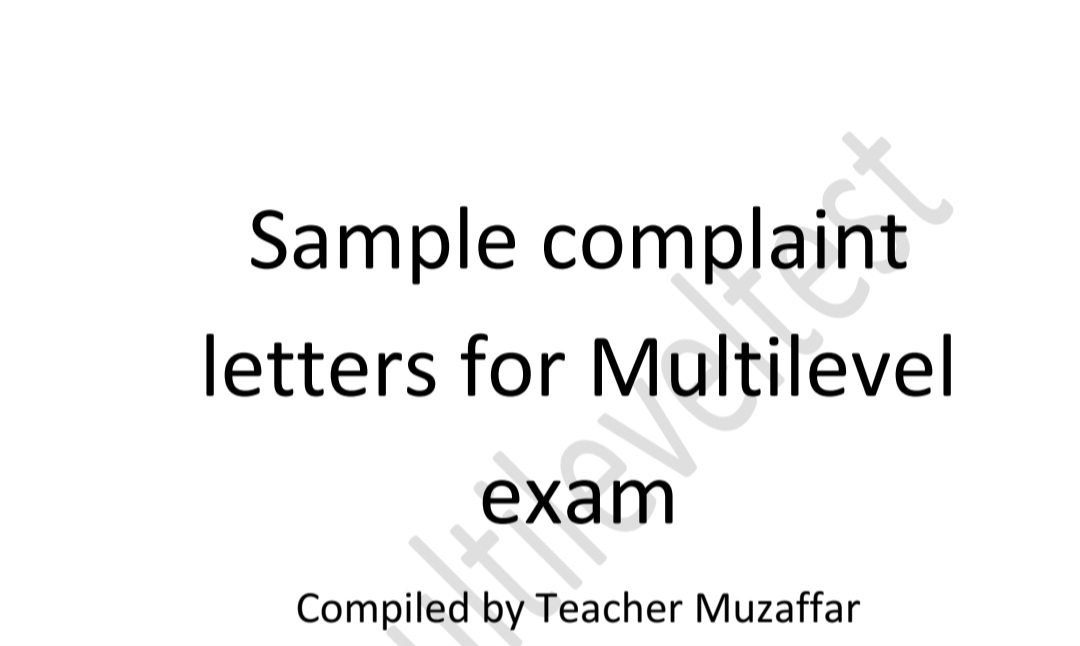 کتاب نامه‌های شکایت نسخه PDF انگلیسی
