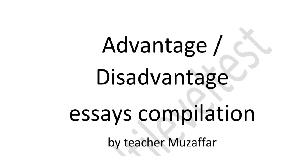 کتاب مزایا و معایب نسخه PDF انگلیسی