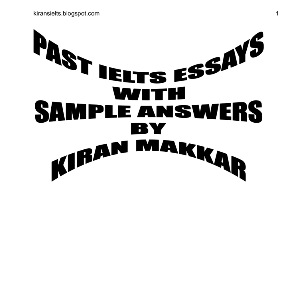 کتاب نمونه مقاله‌های آموزش عمومی آیلتس اثر مکار نسخه PDF انگلیسی