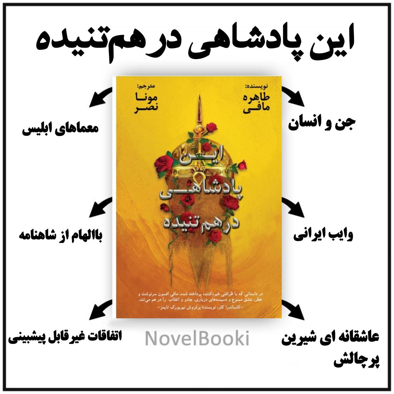 کتاب این پادشاهی درهم‌تنیده اثر منا نصر نسخه PDF فارسی